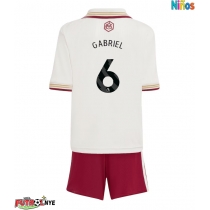 Camiseta Arsenal Gabriel Magalhaes #6 Tercera Equipación para niños 2025-26 manga corta (+ pantalones cortos)